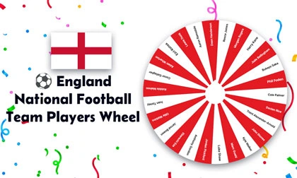 England National Football Team Players Wheel